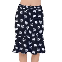 Pug Dog Pattern Mermaid Skirt