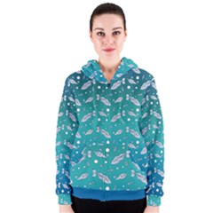 Under The Sea Paisley Women s Zipper Hoodie by emilyzragz