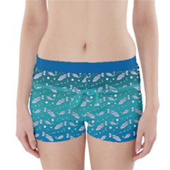 Under The Sea Paisley Boyleg Bikini Wrap Bottoms by emilyzragz