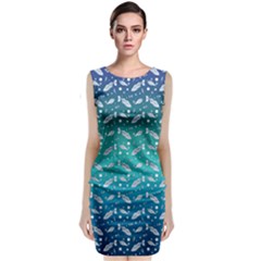 Under The Sea Paisley Classic Sleeveless Midi Dress by emilyzragz