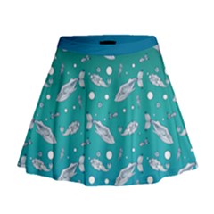 Under The Sea Paisley Mini Flare Skirt by emilyzragz