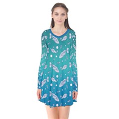 Under The Sea Paisley Flare Dress by emilyzragz