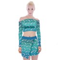 Under The Sea Paisley Off Shoulder Top with Skirt Set View1