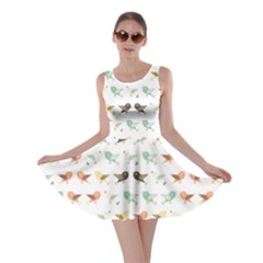 Assorted Birds Pattern Skater Dress by linceazul