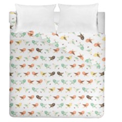 Assorted Birds Pattern Duvet Cover Double Side (queen Size) by linceazul