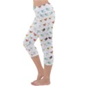 Assorted Birds Pattern Capri Yoga Leggings View2