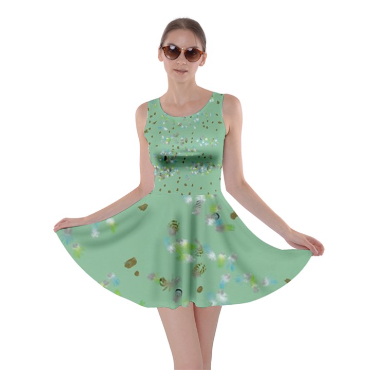 Forest Birds Skater Dress