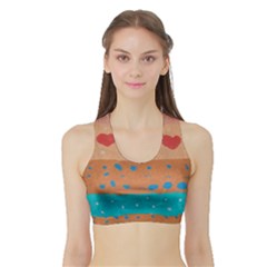 Seeds Of Love Women s Sports Bra With Border