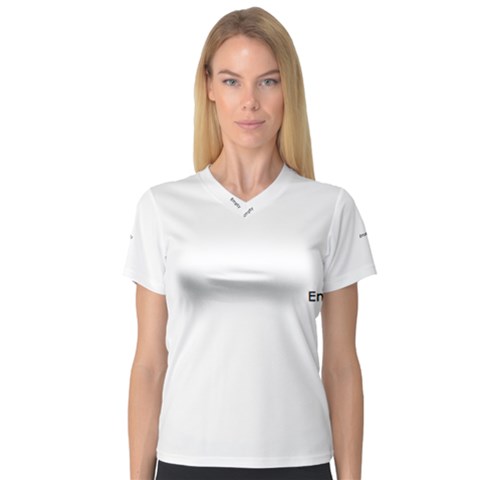 Hiking In The Mountain Women s V-neck Sport Mesh Tee by arash1