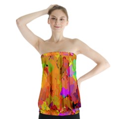 Colorful Shapes                Strapless Top by LalyLauraFLM