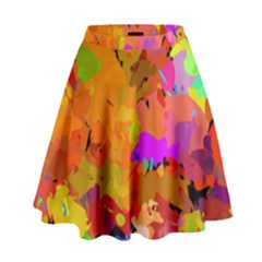 Colorful Shapes               High Waist Skirt by LalyLauraFLM