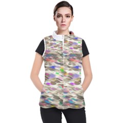 Colorful watercolors     Women s Puffer Vest