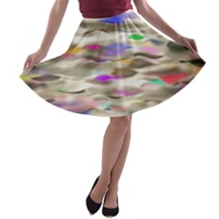 Colorful watercolors           A-line Skirt