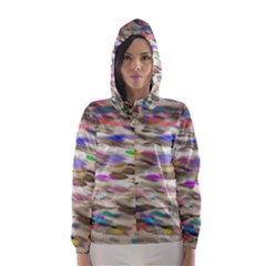 Colorful watercolors           Hooded Wind Breaker (Women)