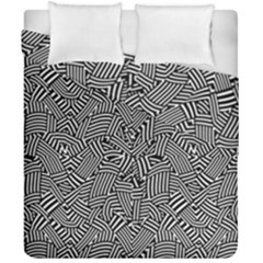 Modern Intricate Optical Duvet Cover Double Side (california King Size) by dflcprints