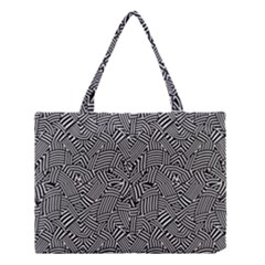 Modern Intricate Optical Medium Tote Bag by dflcprints