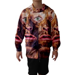 Shitfaced Hooded Wind Breaker (kids) by RakeClag