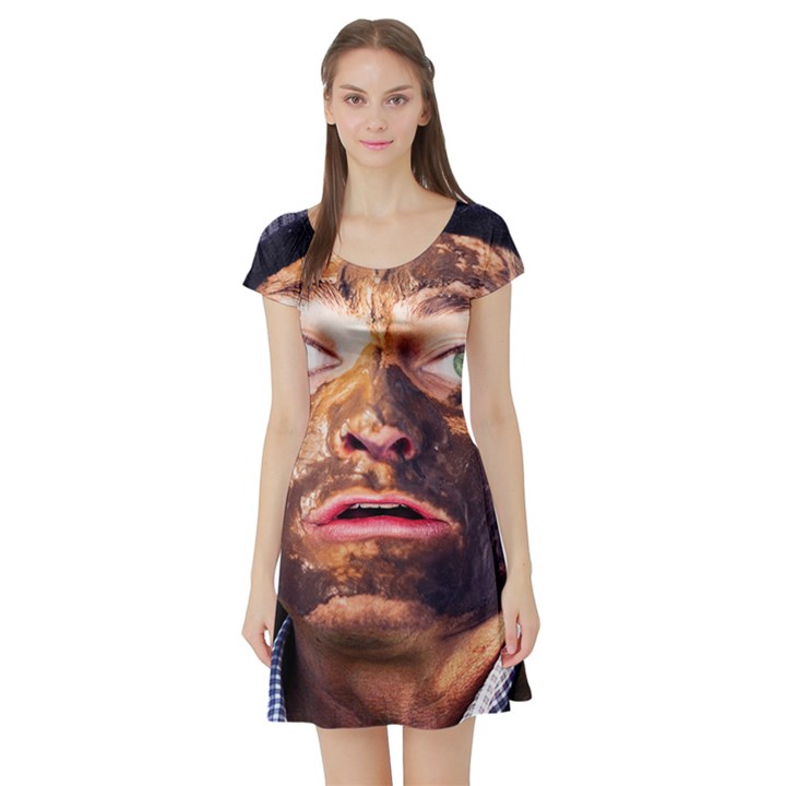 Shitfaced Short Sleeve Skater Dress