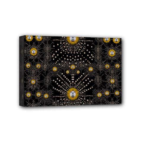 Lace Of Pearls In The Earth Galaxy Pop Art Mini Canvas 6  X 4  by pepitasart