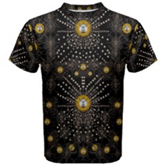 Lace Of Pearls In The Earth Galaxy Pop Art Men s Cotton Tee by pepitasart