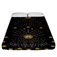 Lace Of Pearls In The Earth Galaxy Pop Art Fitted Sheet (king Size)