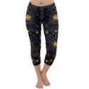 Lace Of Pearls In The Earth Galaxy Pop Art Capri Winter Leggings  View1