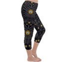 Lace Of Pearls In The Earth Galaxy Pop Art Capri Winter Leggings  View3