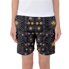 Lace Of Pearls In The Earth Galaxy Pop Art Women s Basketball Shorts by pepitasart