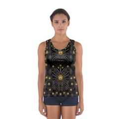 Lace Of Pearls In The Earth Galaxy Pop Art Women s Sport Tank Top  by pepitasart