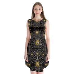 Lace Of Pearls In The Earth Galaxy Pop Art Sleeveless Chiffon Dress   by pepitasart