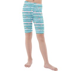 Stripes Print Designs 2 Kids  Mid Length Swim Shorts