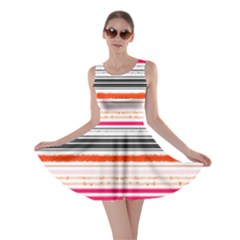 Stripes Print Designs 5 Skater Dress