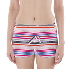 Stripes Print Designs 5 Boyleg Bikini Wrap Bottoms