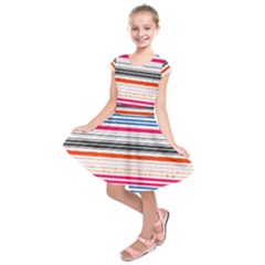 Stripes Print Designs 5 Kids  Short Sleeve Dress by beatbeatwing