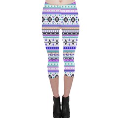 Modern Tribal 1 Capri Leggings  by beatbeatwing