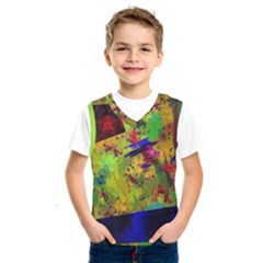 Green Paint                 Kids  Basketball Tank Top