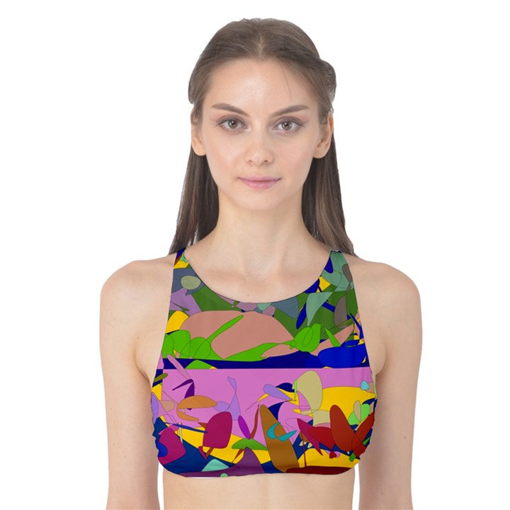 Shapes in retro colors              Tank Bikini Top