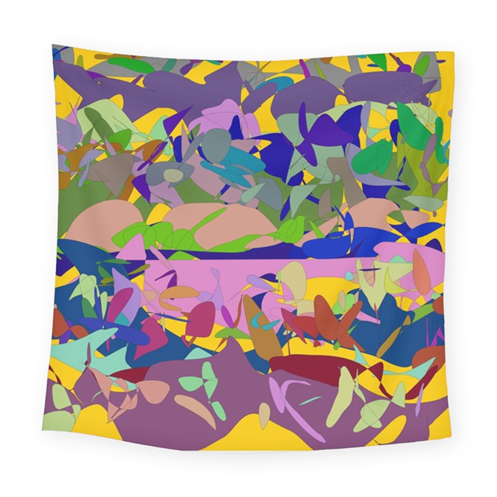 Shapes in retro colors             Fleece Blanket