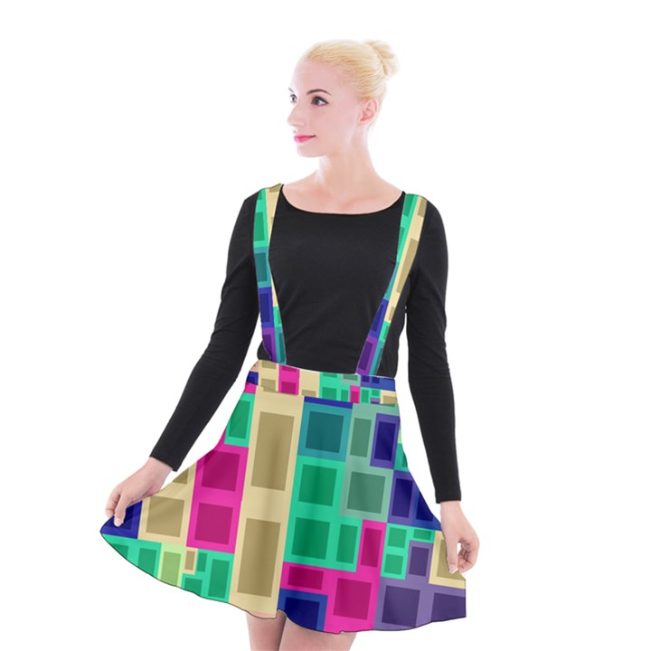 Rectangles and squares           Suspender Skater Skirt