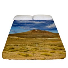 Patagonian Landscape Scene, Argentina Fitted Sheet (california King Size) by dflcprints