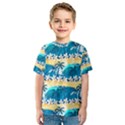 Tropical Surfing Palm Tree Kids  Sport Mesh Tee View1