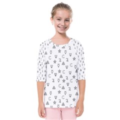 Witchcraft Symbols  Kids  Quarter Sleeve Raglan Tee