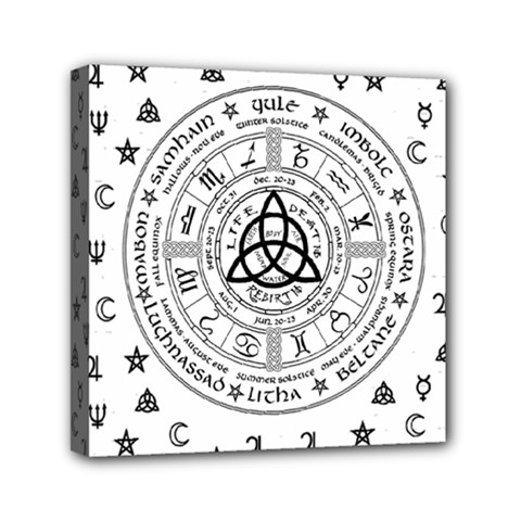 Witchcraft Symbols  Mini Canvas 6  X 6  by Valentinaart