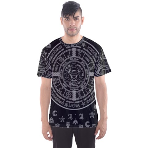 Witchcraft Symbols  Men s Sport Mesh Tee by Valentinaart