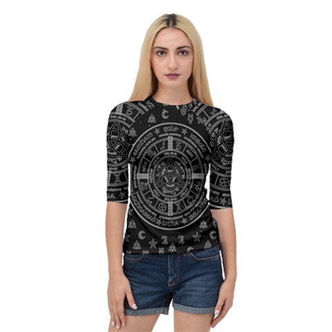 Witchcraft Symbols  Quarter Sleeve Tee by Valentinaart