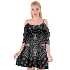 Witchcraft Symbols  Cutout Spaghetti Strap Chiffon Dress by Valentinaart