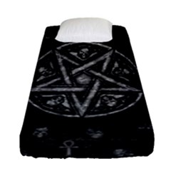 Witchcraft Symbols  Fitted Sheet (single Size) by Valentinaart