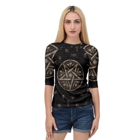 Witchcraft Symbols  Quarter Sleeve Tee by Valentinaart