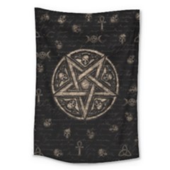 Witchcraft Symbols  Large Tapestry