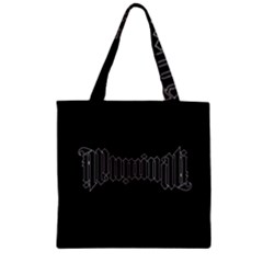 Illuminati Zipper Grocery Tote Bag by Valentinaart